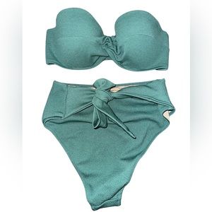 Women’s green bikini two piece